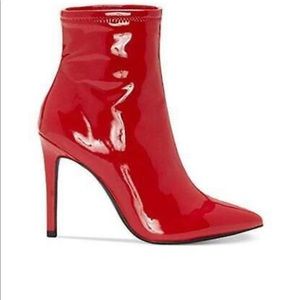 STYLE ALERT! Jessica Simpson Pelina bootie in red.